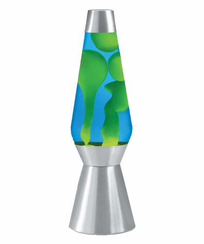 27″ LAVA Lamp Grande – Yellow/Blue/Silver
