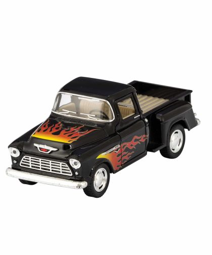 Alternative view of Diecast 55′ Chevy Pickup Flames