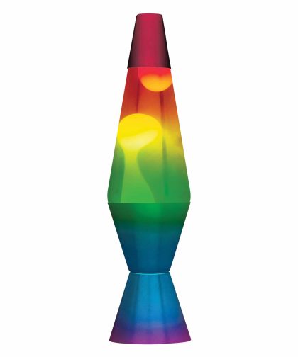 14.5” LAVA Lamp Rainbow – White/Clear/Tricolor