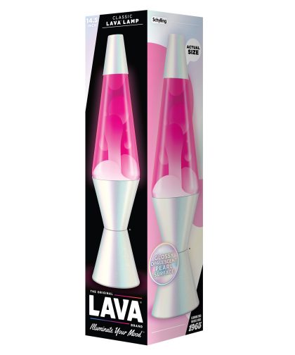 Alternative view of 14.5″ Lava Lamp Opalescent Pearl