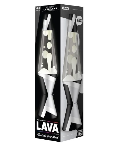 Alternative view of 14.5″ Lava Lamp  Polygonal White Tone