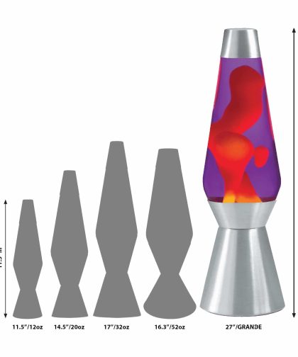 Alternative view of 27″ LAVA Lamp Grande – Yellow/Purple/Silver