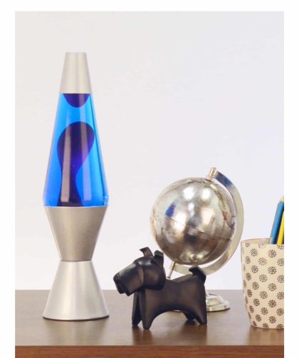 Alternative view of 14.5″ LAVA Lamp – Purple/Blue/Silver
