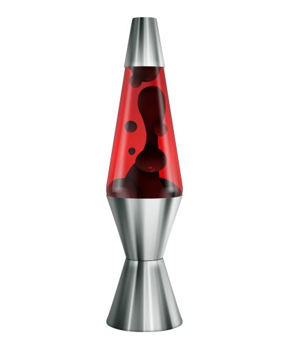 14.5″ Lava Lamp Chrome Plated Crimson
