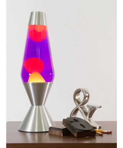 Alternative view of 16.3″ LAVA Lamp – Yellow/Purple/Silver