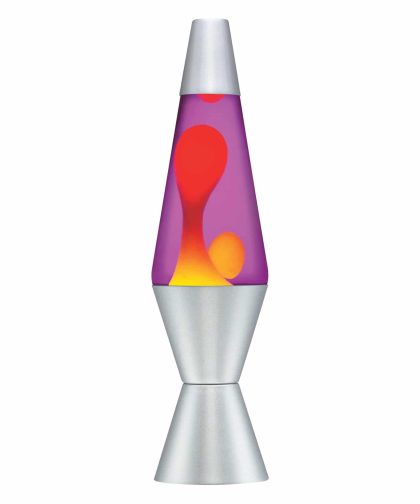 14.5” LAVA Lamp – Yellow/Purple/Silver