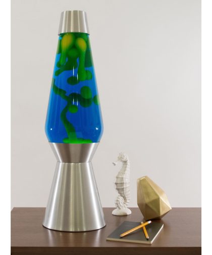 Alternative view of 27″ LAVA Lamp Grande – Yellow/Blue/Silver