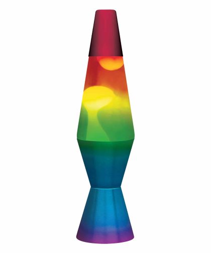 11.5″ LAVA Lamp Rainbow – White/Tricolor