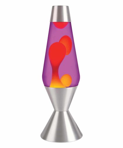 16.3″ LAVA Lamp – Yellow/Purple/Silver