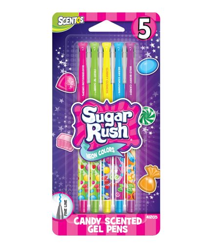 5 Pack Sugar Rush Gel Pens – Scented